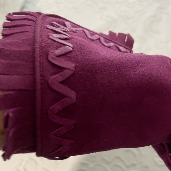 Rive Gauche vintage Yves St Laurent suede and leather gloves size 7 hardly worn - Picture 6 of 7